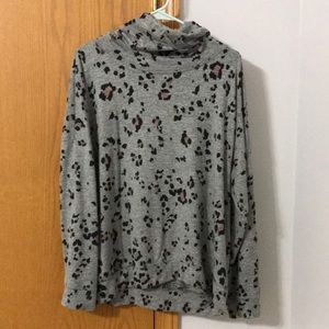 Cheetah print hoodie